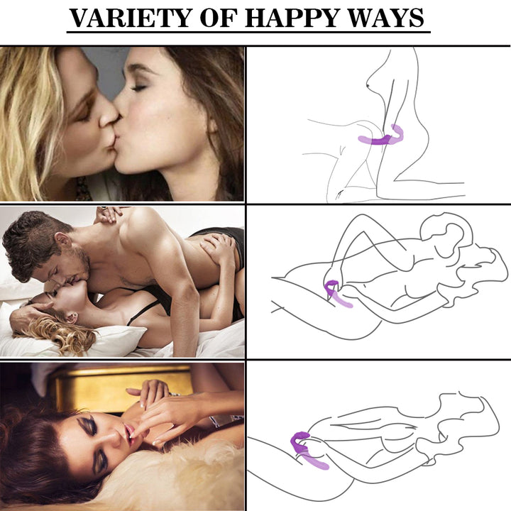 YoYoLemon – gode vibrateur sans bretelles, pour lesbiennes, point G et Clitoris à Double extrémité, jouets sexuels adultes pour Couples féminins