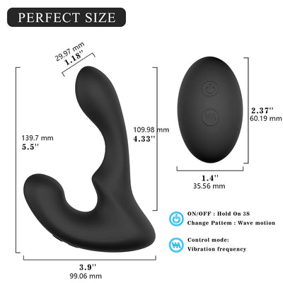 YoYoLemon Wave-Motion Vibrating Prostate Massager P-Spot Vibrator Anal Sex Toy for Men, Women and Couples 7